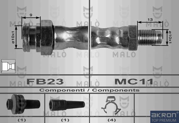 Тормозной шланг MALO 8484