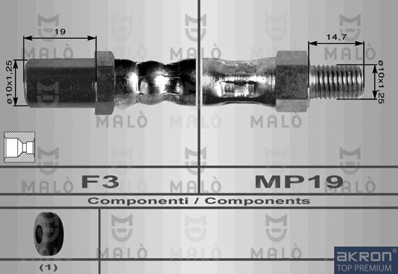 Тормозной шланг MALO 8509