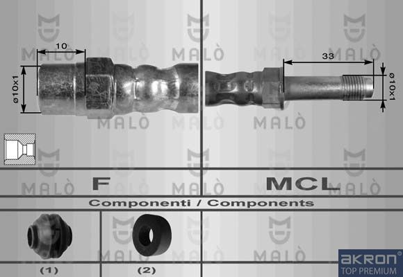 Тормозной шланг MALO 8551