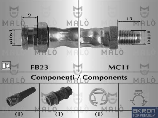 Тормозной шланг MALO 8571