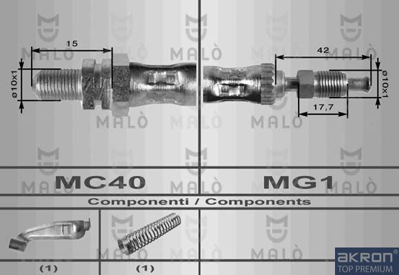 Тормозной шланг MALO 8604