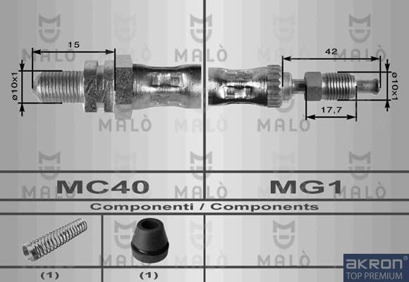 Тормозной шланг MALO 8610