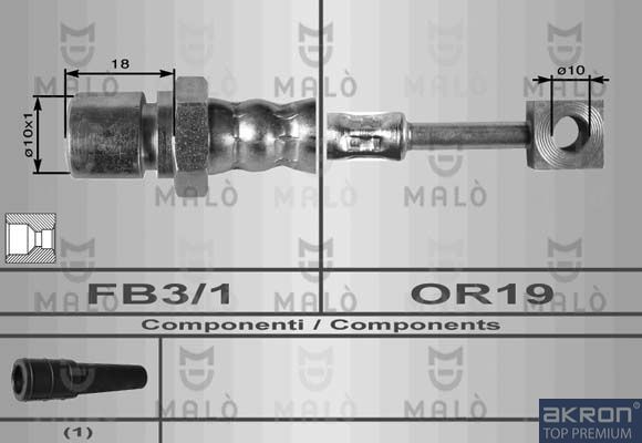 Тормозной шланг MALO 8615
