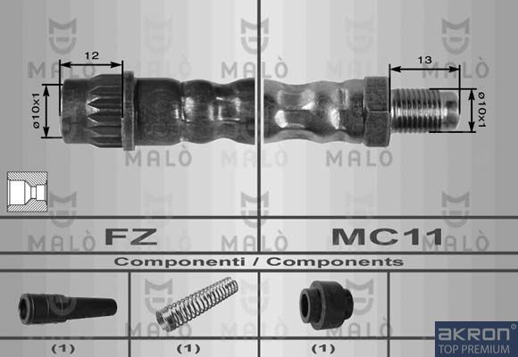 Тормозной шланг MALO 8625
