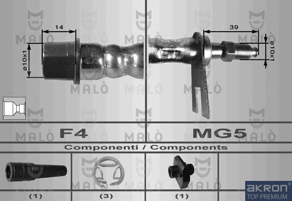 Тормозной шланг MALO 8629