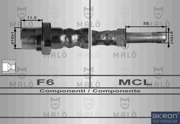 Тормозной шланг MALO 8909