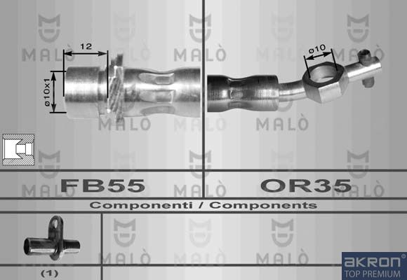 Тормозной шланг MALO 8954