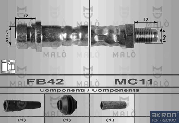 Тормозной шланг MALO 8998