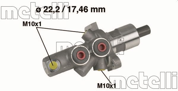 Главный тормозной цилиндр METELLI 050175