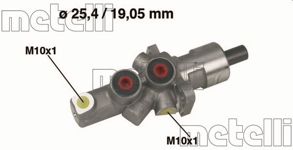 Главный тормозной цилиндр METELLI 050176