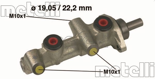 Главный тормозной цилиндр METELLI 050197