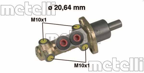 Главный тормозной цилиндр METELLI 050207
