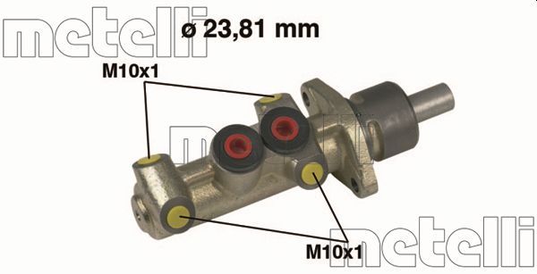 Главный тормозной цилиндр METELLI 050222