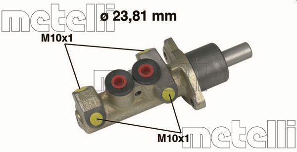 Главный тормозной цилиндр METELLI 050253