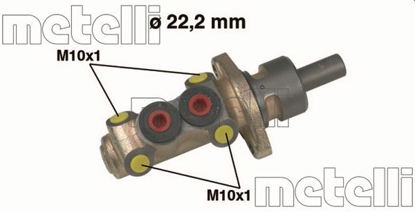 Главный тормозной цилиндр METELLI 050258
