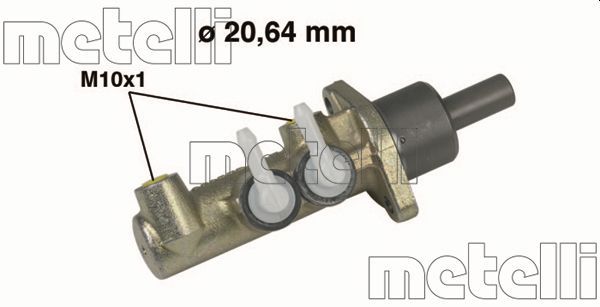 Главный тормозной цилиндр METELLI 050273
