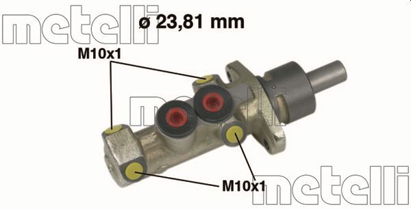 Главный тормозной цилиндр METELLI 050299