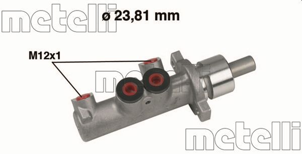 Главный тормозной цилиндр METELLI 050355