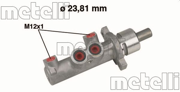 Главный тормозной цилиндр METELLI 050366