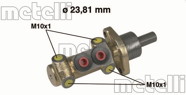 Главный тормозной цилиндр METELLI 050398