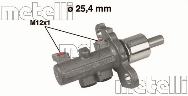 Главный тормозной цилиндр METELLI 050402