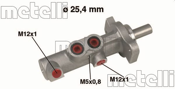 Главный тормозной цилиндр METELLI 050425