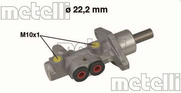 Главный тормозной цилиндр METELLI 050492
