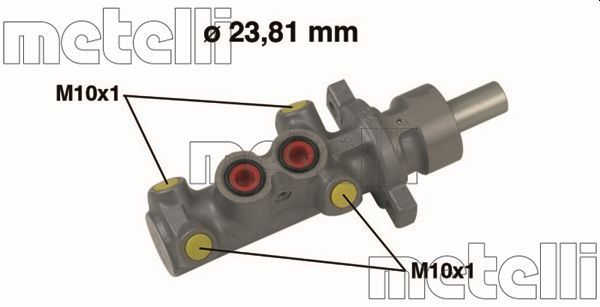 Главный тормозной цилиндр METELLI 050504