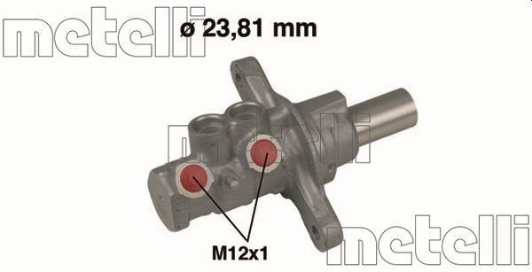 Главный тормозной цилиндр METELLI 050522