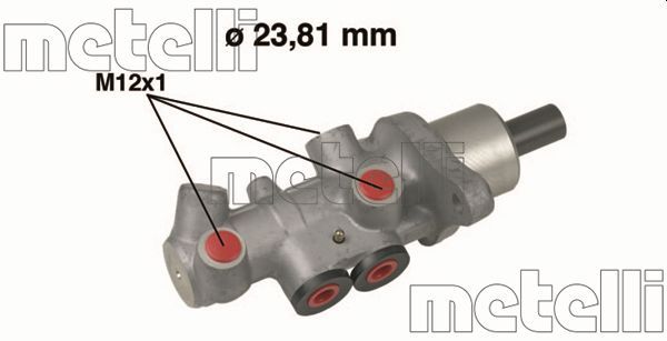 Главный тормозной цилиндр METELLI 050536