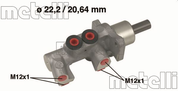 Главный тормозной цилиндр METELLI 050551