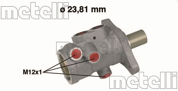 Главный тормозной цилиндр METELLI 050556