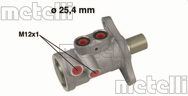 Главный тормозной цилиндр METELLI 050557