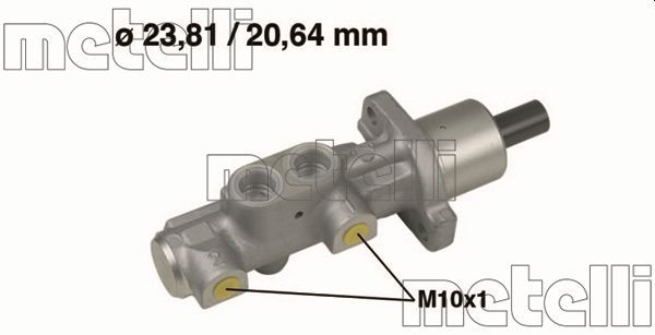 Главный тормозной цилиндр METELLI 050575
