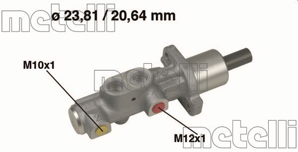 Главный тормозной цилиндр METELLI 050576
