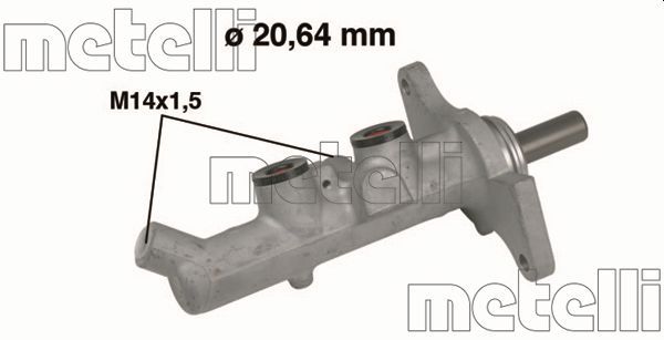 Главный тормозной цилиндр METELLI 050593