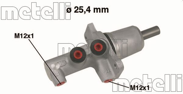 Главный тормозной цилиндр METELLI 050616