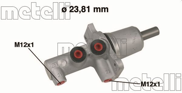 Главный тормозной цилиндр METELLI 050617