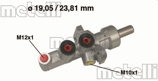 Главный тормозной цилиндр METELLI 050619