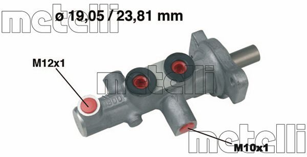 Главный тормозной цилиндр METELLI 050621