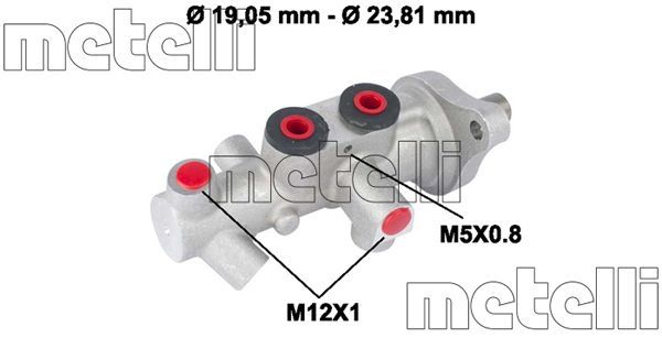 Главный тормозной цилиндр METELLI 050623