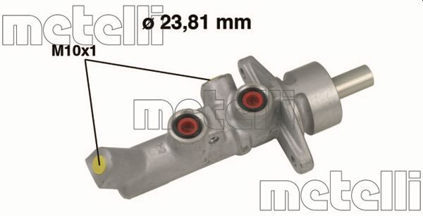 Главный тормозной цилиндр METELLI 050647