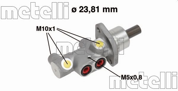 Главный тормозной цилиндр METELLI 050704