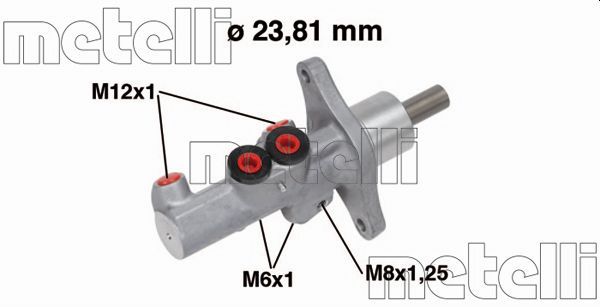 Главный тормозной цилиндр METELLI 050719