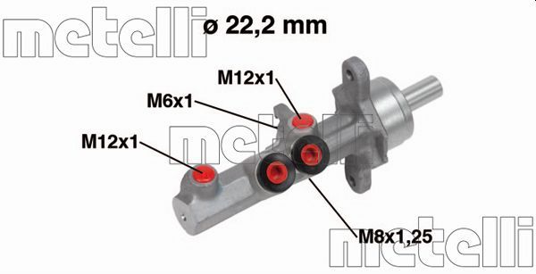Главный тормозной цилиндр METELLI 050721