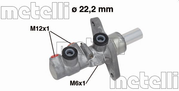 Главный тормозной цилиндр METELLI 050743
