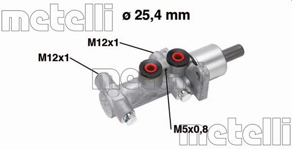 Главный тормозной цилиндр METELLI 050767