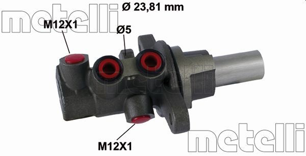 Главный тормозной цилиндр METELLI 050796