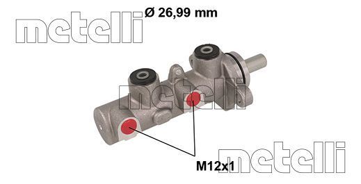 Главный тормозной цилиндр METELLI 050799
