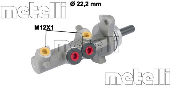 Главный тормозной цилиндр METELLI 050833